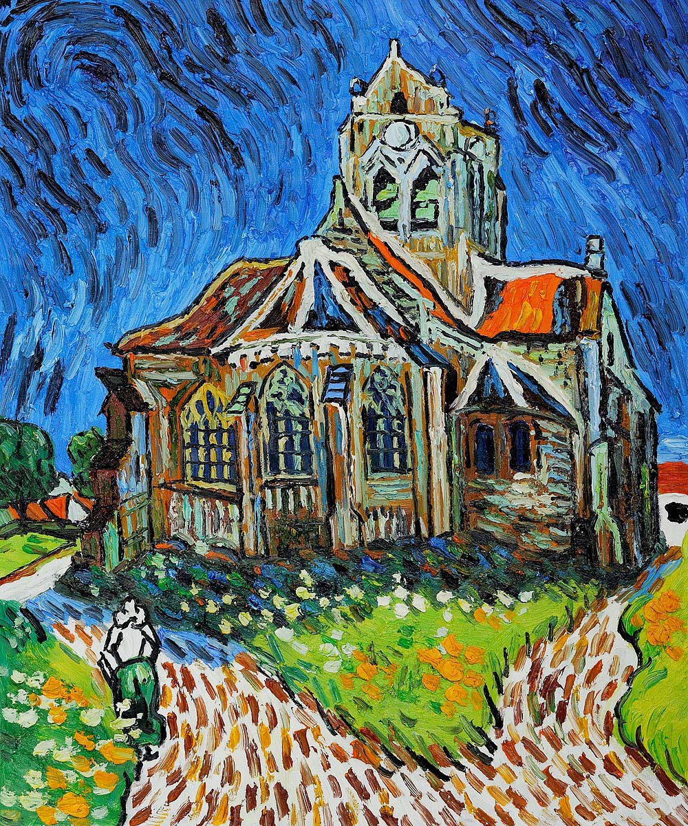 The Church at Auvers by Vincent Van Gogh - Click Image to Close